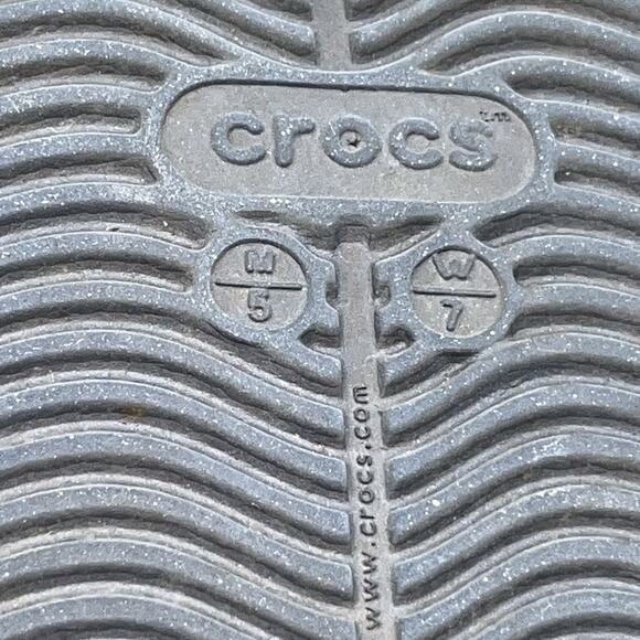 CROCS Off Court Clogs Navy Slip On Casual Sandal Men's Size M5 W7 Pre-owned Flag - Picture 5 of 13